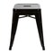 Merrick Lane Set of 4 Sloane 18" High Backless Stacking Dining Stools with Durable Metal Frame